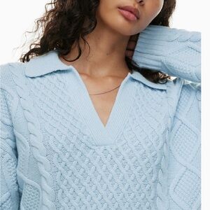 Aritzia Sunday Best Peggy Polo Sweater